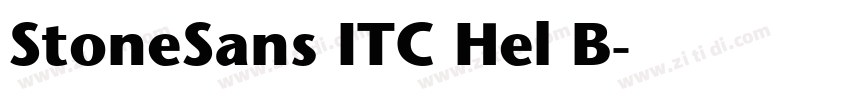 StoneSans ITC Hel B字体转换